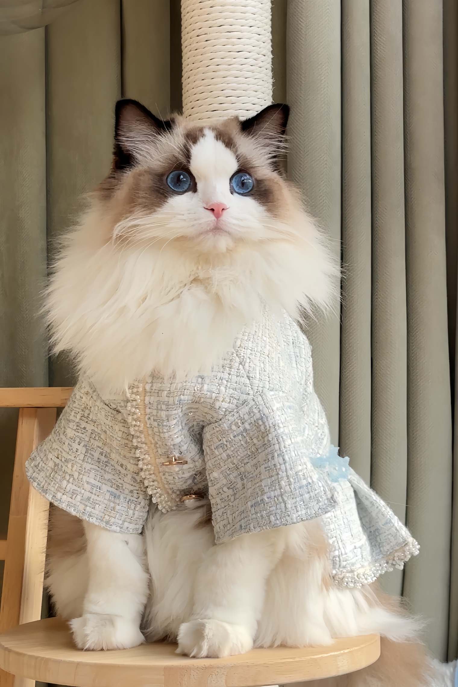 Embrace Elegance with BITEONE's Tweed Dress for Cats and Dogs This Fall