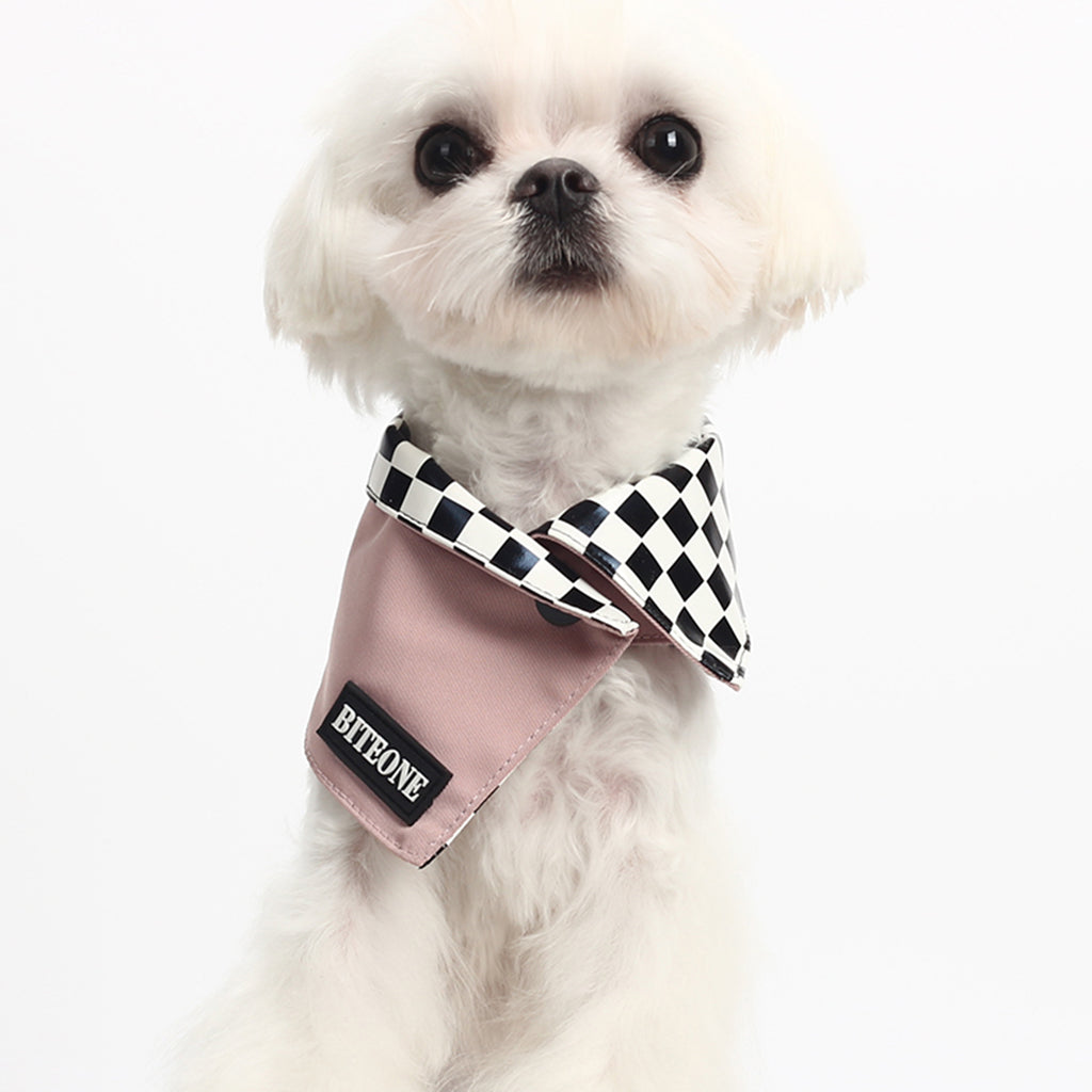 Collar With Swagger: The 'Checkmate Chic' Pet Bandana for Your Purr-fectly Styled Pet!