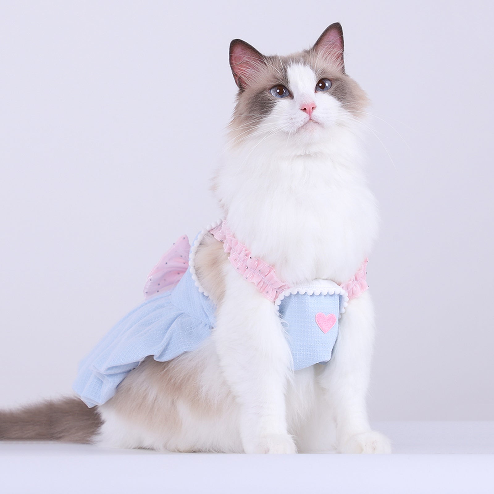 Cat and Dog Summer Macaron Strap Skirt