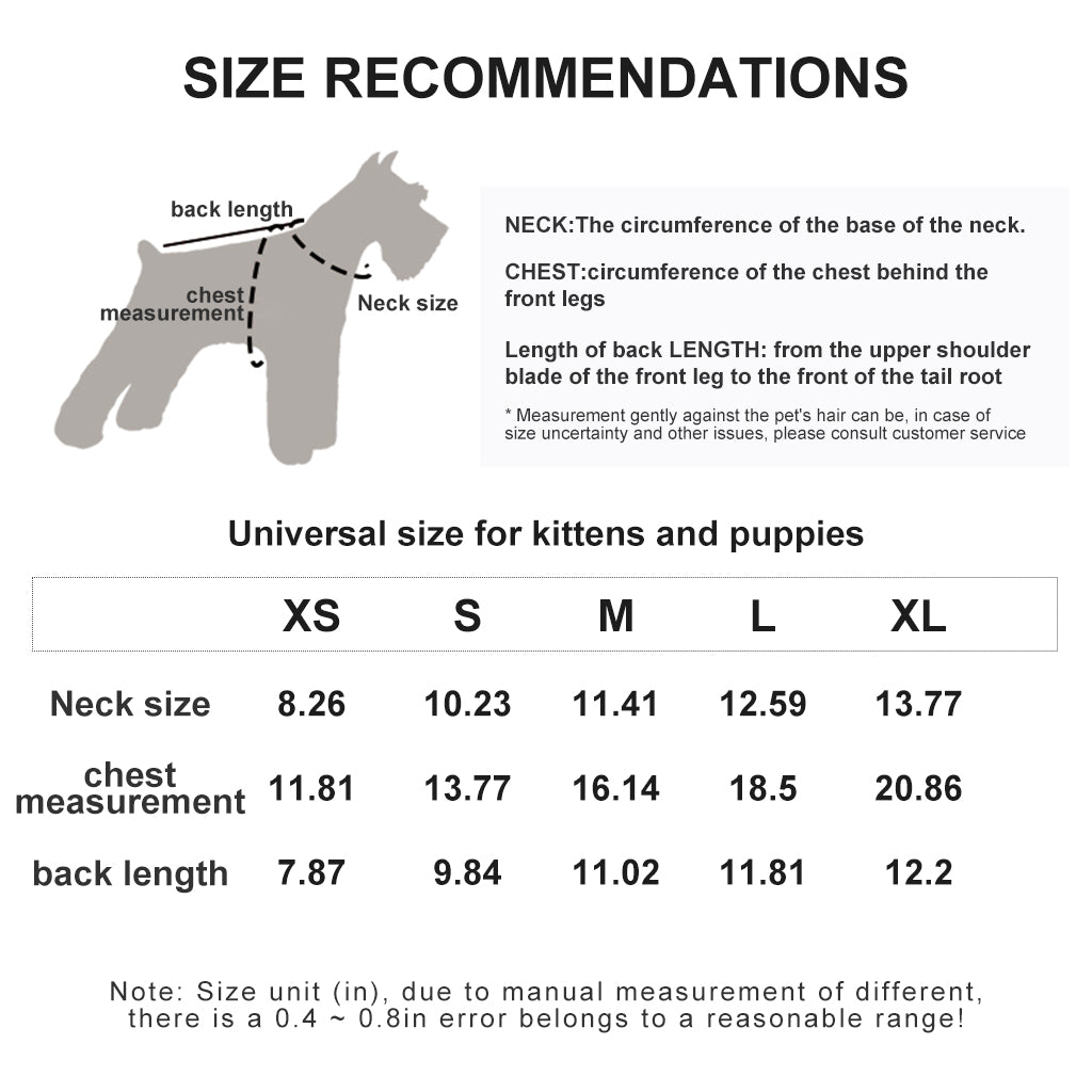 Chest Vest For Cats And Dogs